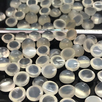 White Moonstone 8 MM Round Cabochons
