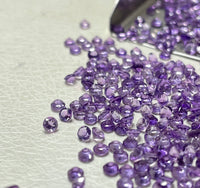 Amethyst 2.5 MM Round Faceted- Small size 10 PCS lot Small size