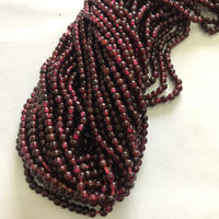 Garnet Beads 3-4 MM Rounds
