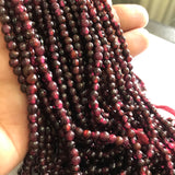 Garnet Beads 3-4 MM Rounds