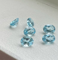 Sky Blue Topaz 8X6 Oval Faceted