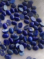Lapis lazuli 6x8 MM Oval Cabochons Lot of 10 pieces