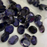Iolite 6X8 MM Oval shape Faceted Cut