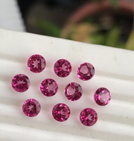 Pink Topaz 4 Round Faceted Lot of 10 pieces