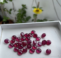 Ruby Glass-Filled 10 MM Round Faceted