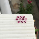 Pink Topaz 5 Round Faceted Lot of 10 pieces