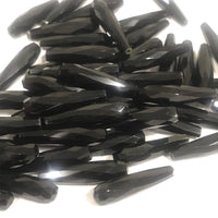 Black Onyx 6x25  Drop Faceted