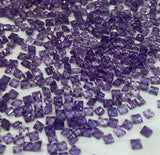 Amethyst 2 MM Square Faceted