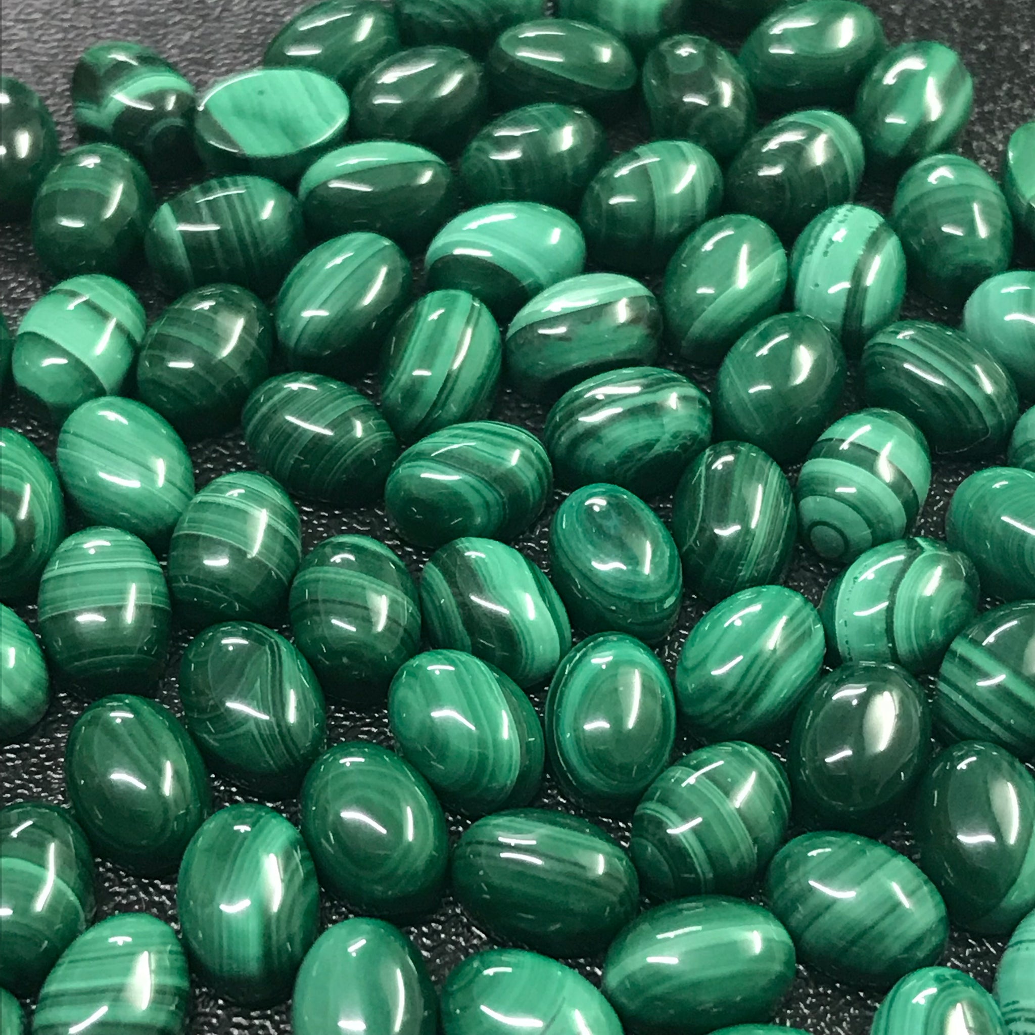 10 pcs Lot 34X7 mm Pear Shape Malachite Gemstone, authentic Malachite Cabochons, Loose stone, Malachite semi precious gemstone